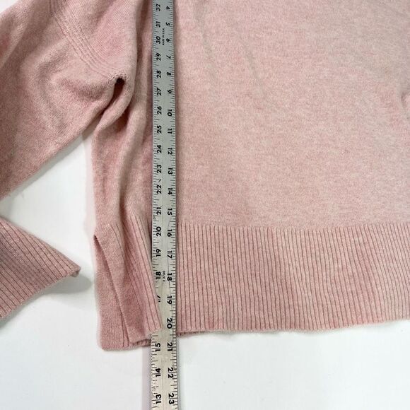 J.Crew Pullover Sweater Womens Medium Pink Merino Wool Alpaca Turtle Neck - Picture 5 of 11